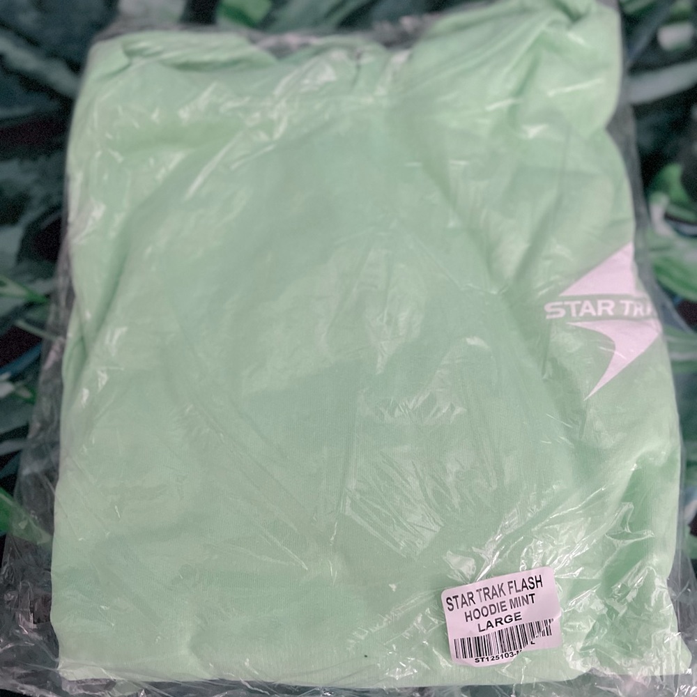 STAR TRAK FLASH MINT HOODIE size L